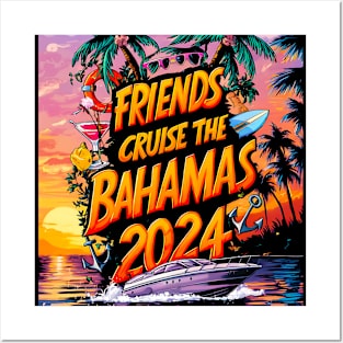 2024 Family Cruise Squad Matching Friend Group Team Vacation Posters and Art